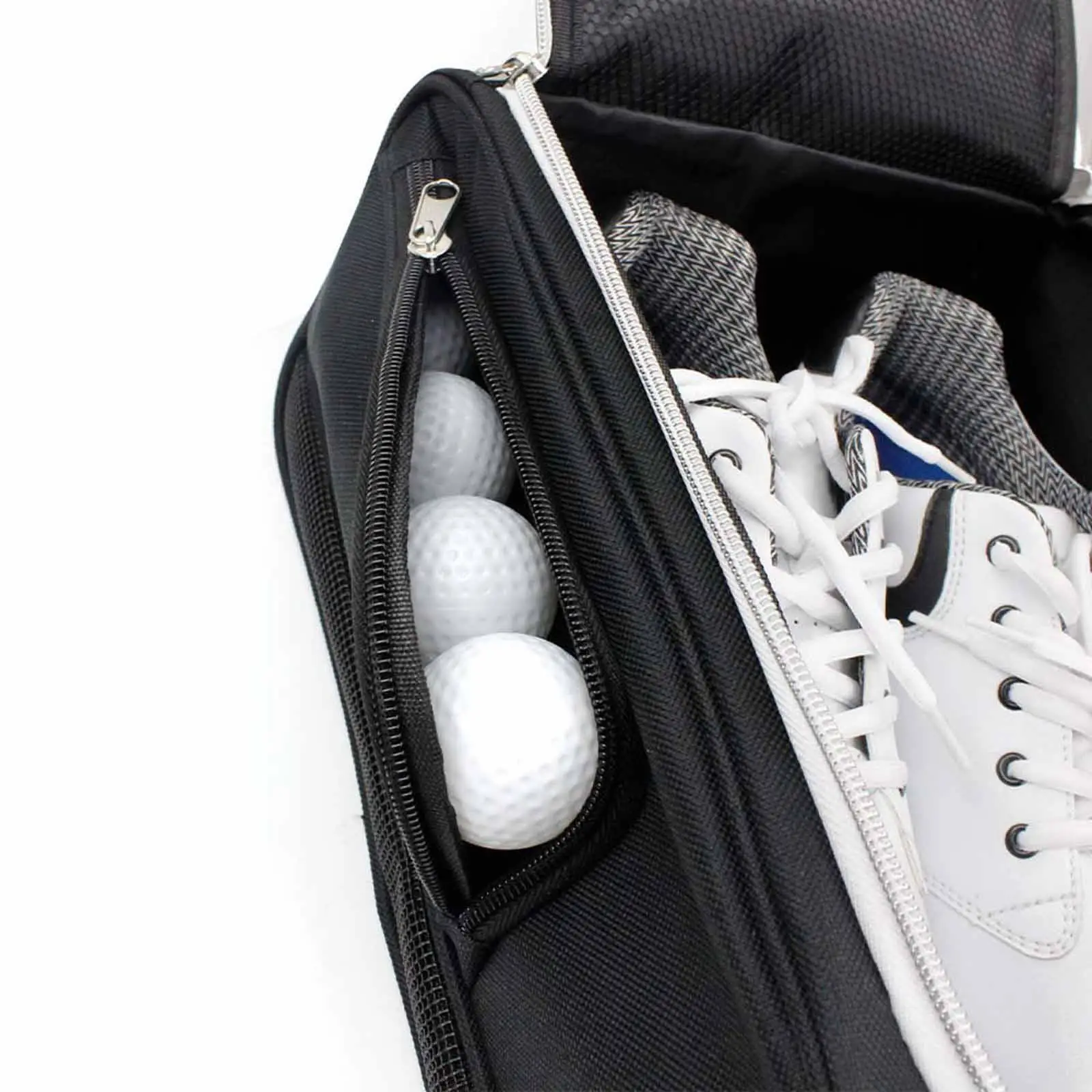 Golf Shoes Storage Pouch Canvas Bag with Ventilation Pocket for Sports Travel and Golf Gear Accessories