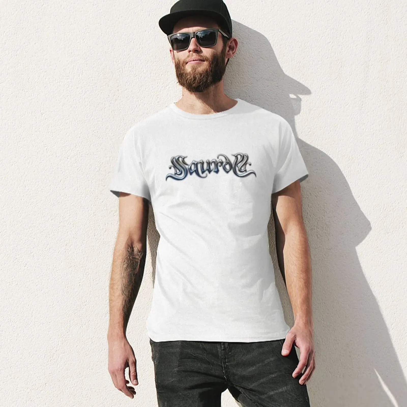 Saurom Rock Band Spaanse T-Shirt Esthetische Kleding Oversized Zwarten Grote En Hoge T-Shirts Voor Mannen