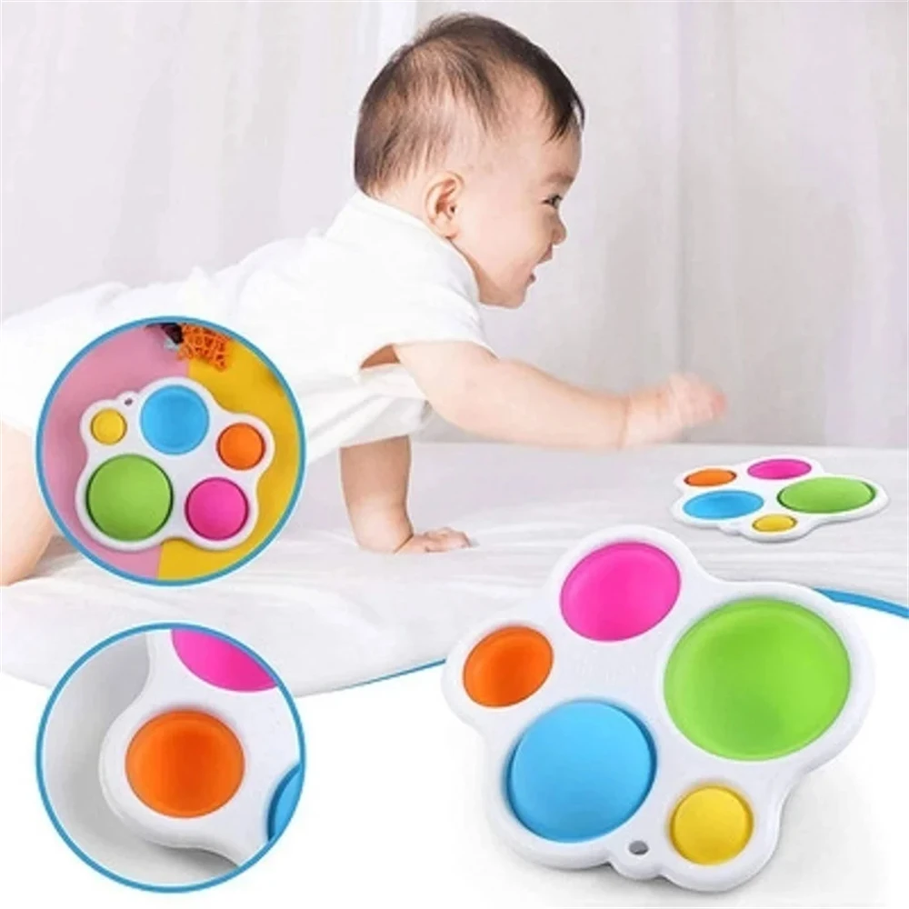 Infant Baby Toys Montessori Exercise Board Children's Decompression toy Colorful  Early Education Intensive Training Toys