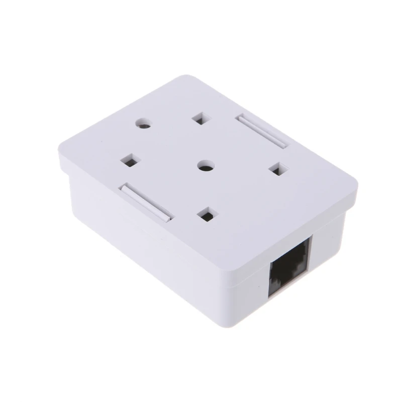 Cat6 RJ45 8P8C Surface Mount Box Single Port Desktop Information Junction Box Connector Wall Coupler JackAdapter