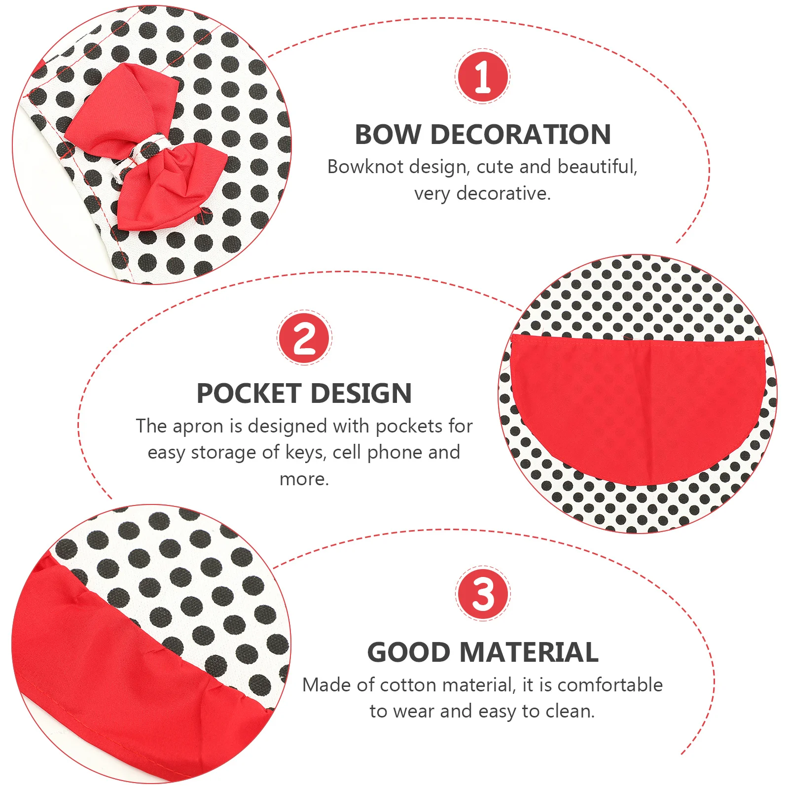 

Red 75X65Cm Halter Neck Sleeveless Women Cooking Apron With Pocket Kitchen Cafe Hotel Nail Salon Workwear
