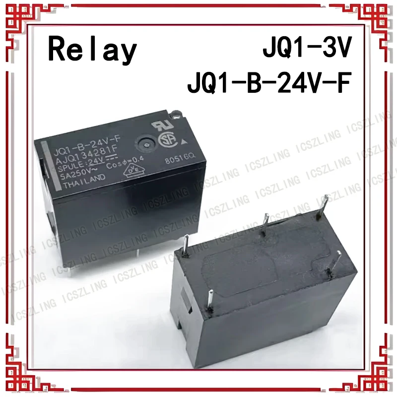 New JQ1-B-24V-F AJQ134281F JQ1-3V AJQ1348 Relay 5pins