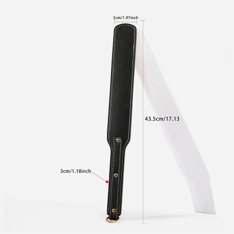 Vegetable-Tanned Leather SP Paddle – BDSM Flirting & Erotic Discipline Tool, Adult Sex Toy - view 3