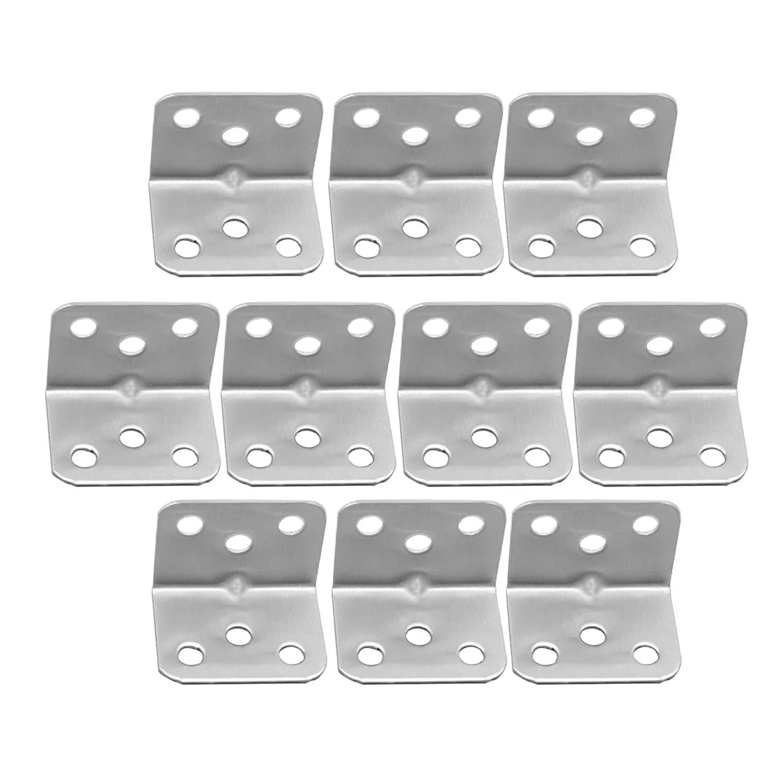 10 connettori per staffa angolare da 90 gradi in acciaio inossidabile, hardware di supporto per angolo di fissaggio per mobili