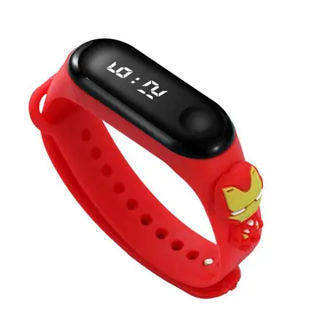 復仇者聯盟動漫電子手錶 蜘蛛人 鋼鐵人 美國隊長 防水LED手錶 兒童禮物 10 最佳銷售 超人手錶 - №10