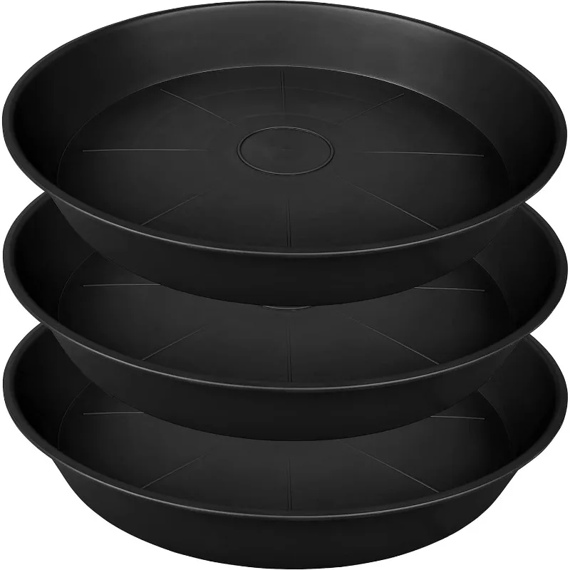 3 Pack of 20  Bath Baths Bowl for Garden  Plastic Plant Trays for Indoors Outdoor, Tray for Planter 19-23