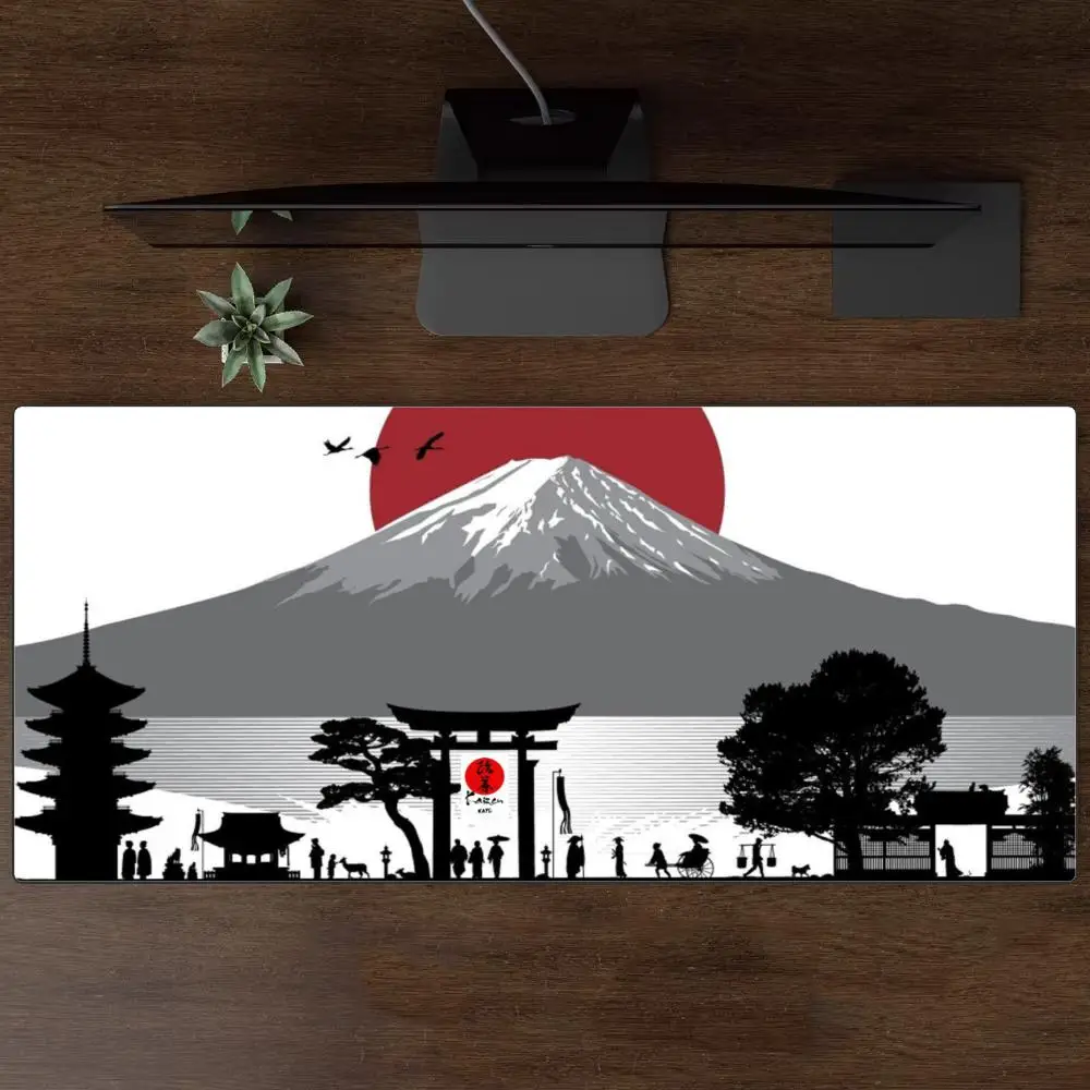 

Japanese Ukiyoe Nagawa Wave Desk Mat Office Mat Precision Locked Edge Non-slip Large Dirt-resistant