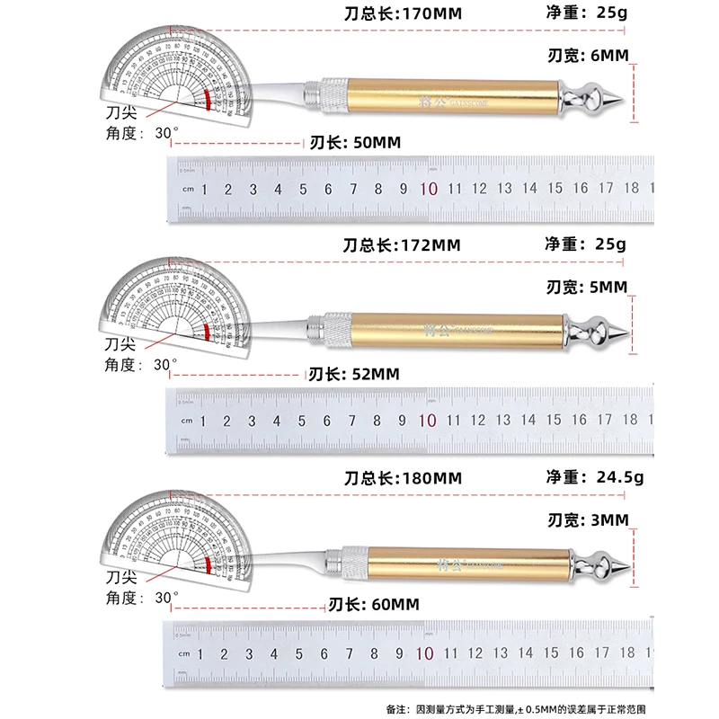 Thai style stainless steel anti slip folding portable kitchen carving hotel chef fruit platter carving main knife