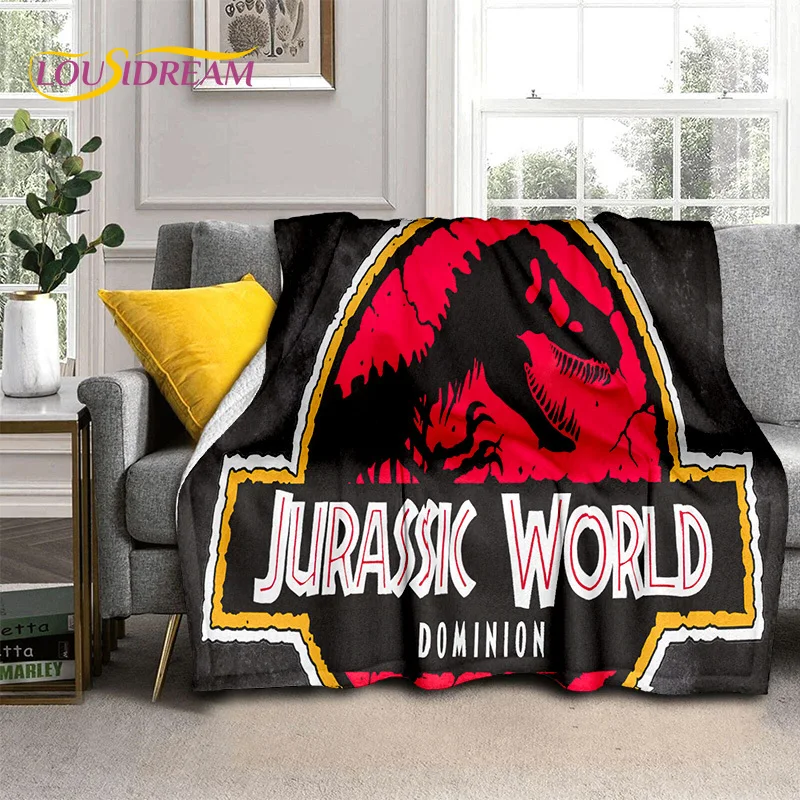 

3D Cartoon Jurassic Park Dinosaur Dino Soft Flannel Blankets,Throw Blanket Comfortable Blanket for Picnic Beds Home Bedroom Kids