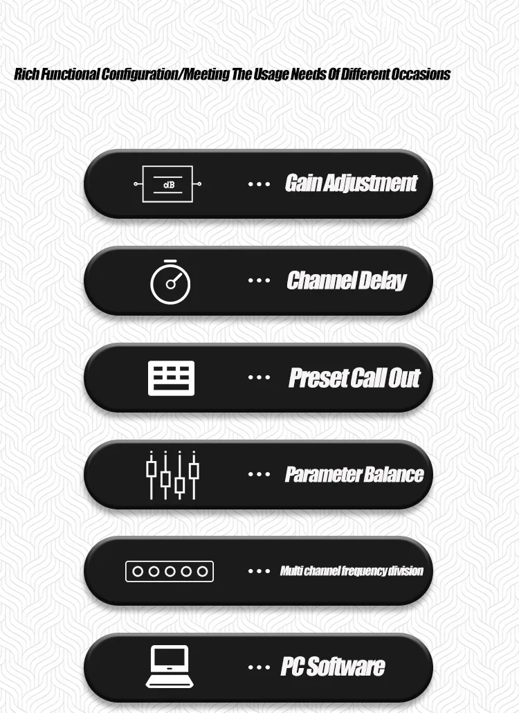 Paulkitson 4.8sp Professioneller Digitaler Audioprozessor 4-Eingänge 8-Ausgänge Bass-Divider Linear-Array-Prozessor für Live-Bühnenauftritte – Detail 3