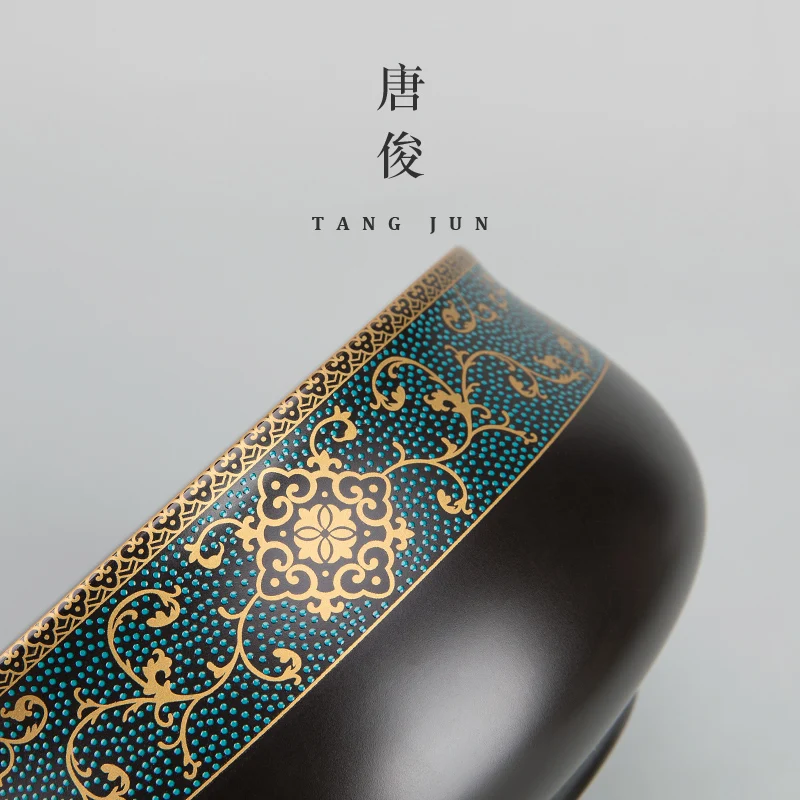Large Capacity Enamel Tea Washing Bowl Special Extra Large Cup Wash Tea Cup Large Size Pen Wash Home Use Accessories