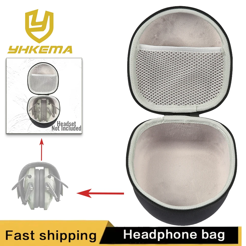 Tactical Headset Bag Electronic shooting earmuff storage bag Portable headset multi-function carrying Storage Case Box