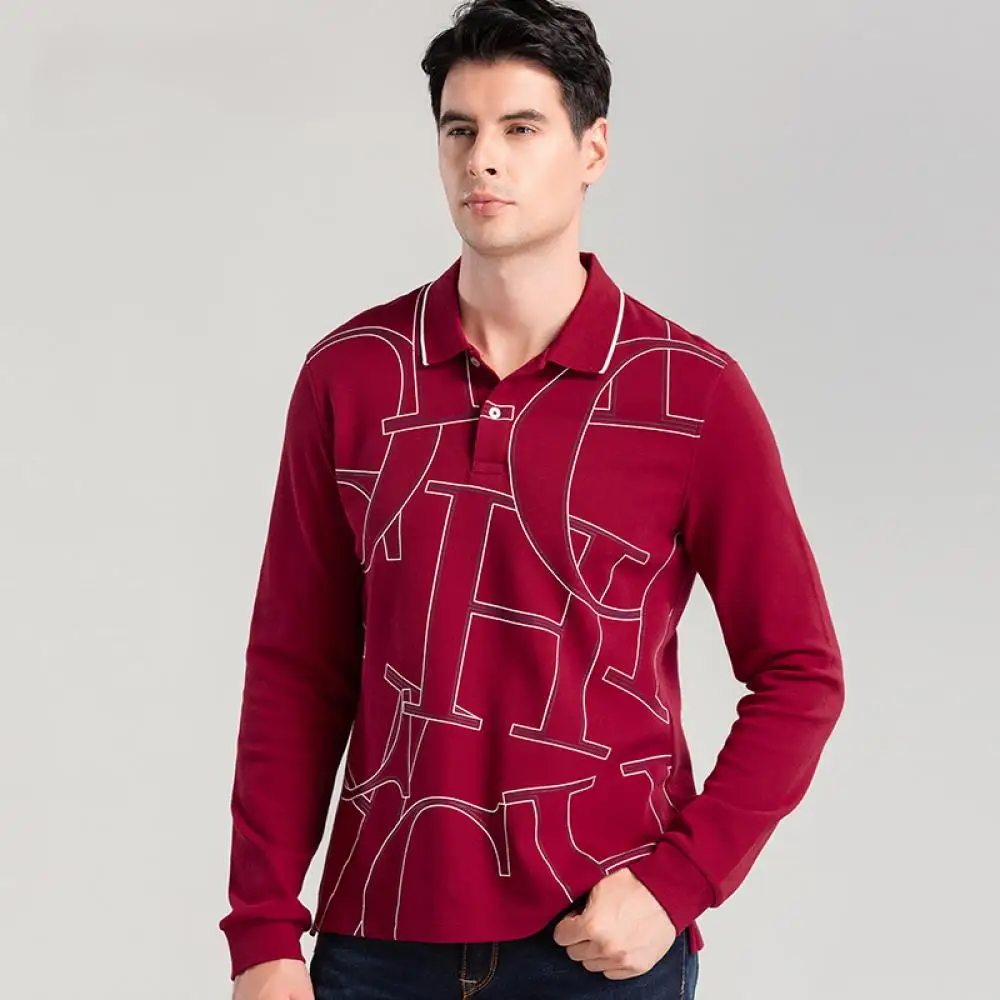 CHCH FAMILY New 2023 Men\'s Half Sleeved New Fashion Polo Shirt Leisure Business Casual Brand Design 100% Cotton Male Shirts Tops