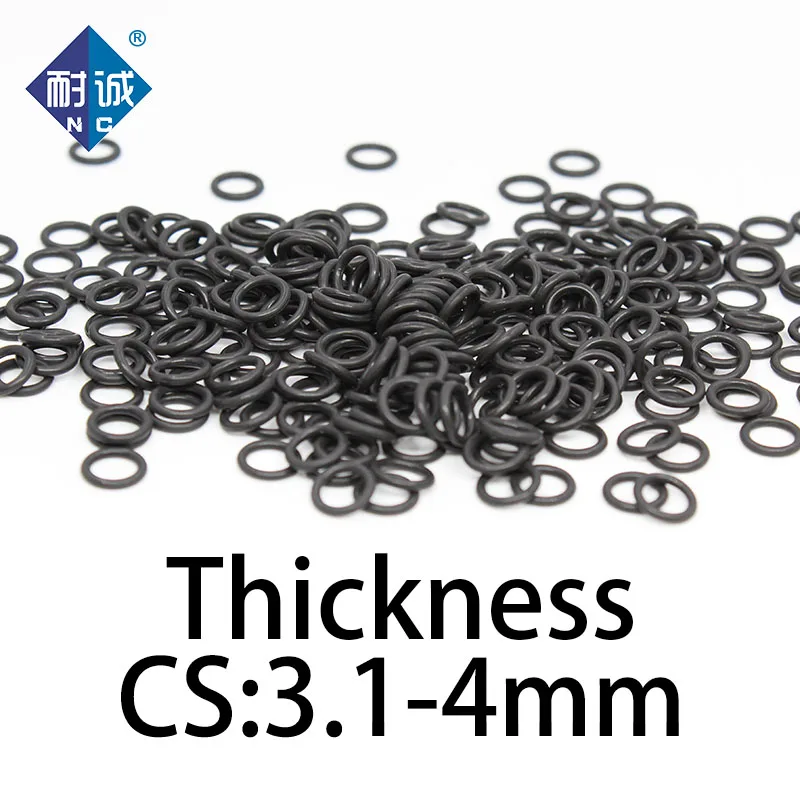 O-ring thickness 3.1/4mm CS NBR Nitrile sealing temperature resistant gasket rubber ring complete in specifications