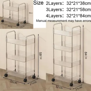 Mobiles Regal mit Rad, Multicamed Storage Rack, im häuslicher Mittagswagen, Organisator für vielfältige Kosmetik, 2/3/4 Schichten Rolling Paket 8 Hauptverkäufe Rolling Carrine - №8