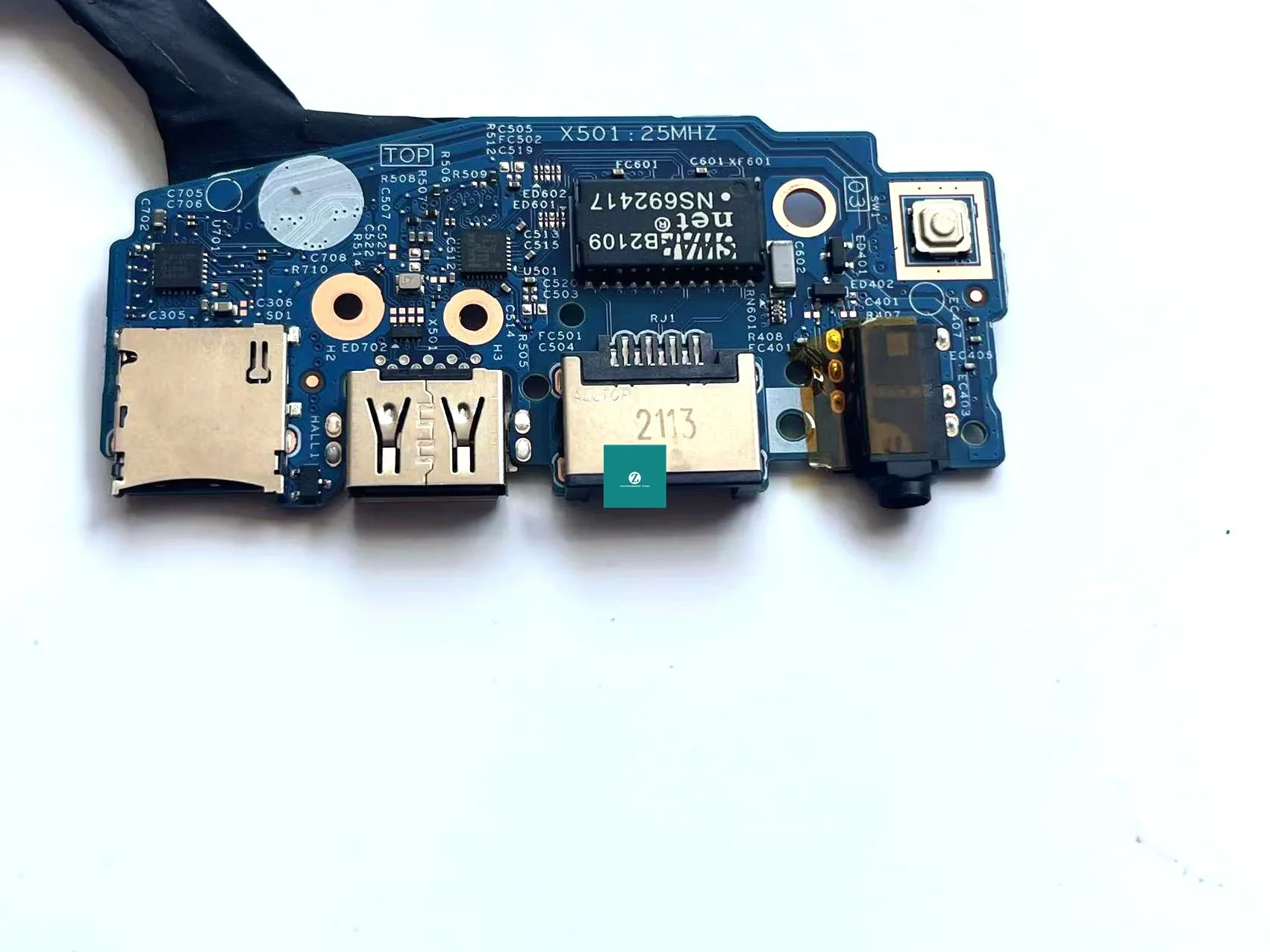 

ДЛЯ Dell Inspiron 5410 5415, устройство чтения SD-карт, ETHERNET, USB-аудиоплата с кабелем 0C7N67 C7N67 09VCX9 9VCX9