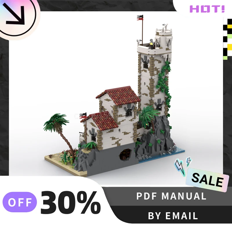 [5101PCS] MOC Personalizzato Vecchia Guardia Casa e Torre Blocchi di Costruzione Creativi Set STEM Giocattoli Educativi Kit Modello di Costruzione FAI DA TE