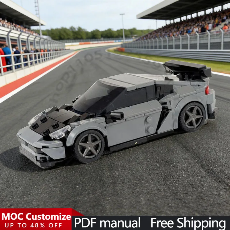 

Набор для сборки гоночного автомобиля из 357 деталей, высокопроизводительный спортивный автомобиль MOC, модульный конструктор, детский набор для самостоятельной сборки, игрушка для мальчиков, подарок на Рождество