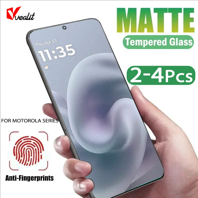 

2-4pcs Frosted Protective Glass for Motorola Moto G86 G67 G57 G56 G06 Power G84 G64 G54 G34 G24 G14 G04s Matte Screen Protectors