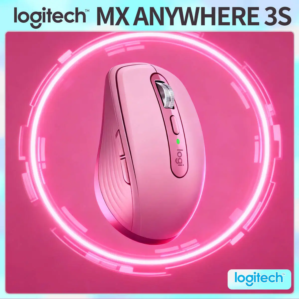 

Компактная мышь Logitech MX Anywhere 3S, эргономичный дизайн, перезаряжаемая, с быстрым прокруткой для портативных ПК Mac