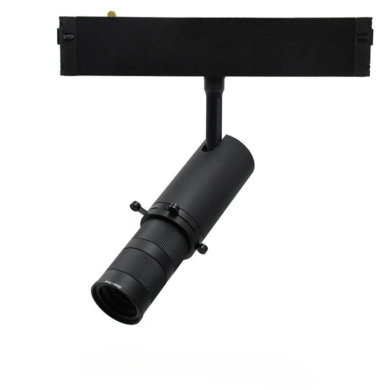 10W Adjustable Gobo Projector Cob Track Light Zoomable Spotlight Museum Lighting Shapeable Ceiling Led Magnetic Track Light
