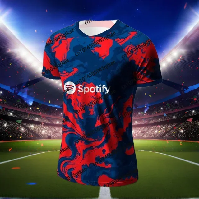 

24_25 New Arrival Special Football Jersey Barcelona Soccer Training Uniform Breathable Oversize Unisex Fans 3D T-shirt Tops