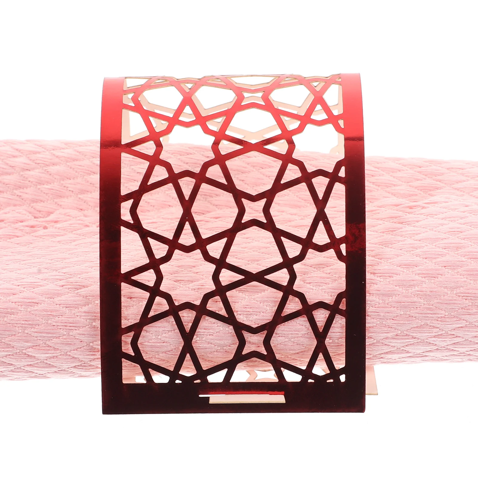 

50 шт., бумажные кольца для салфеток, полый дизайн, легко чистящиеся фестивали, аксессуары для домашнего офиса, кафе, кольцо для салфеток, нежное кольцо для салфеток