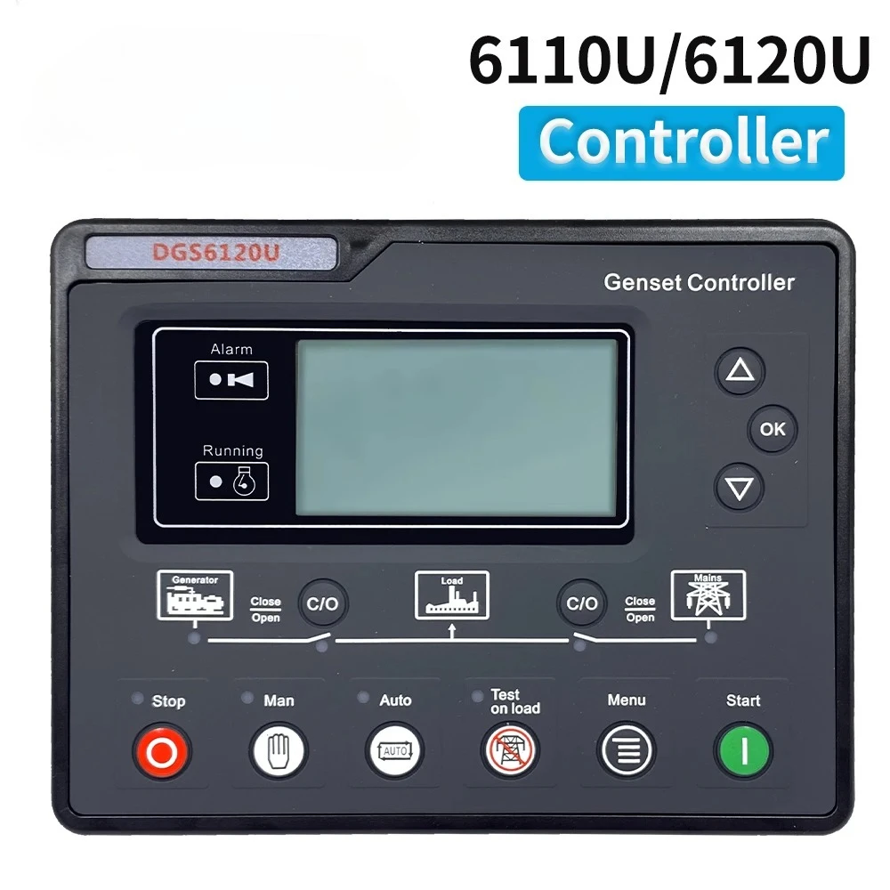 6110U 6120U Diesel Generator Controller AMF Auto Start Stop Control  Generator Parts Replace Smartgen HGM6120N