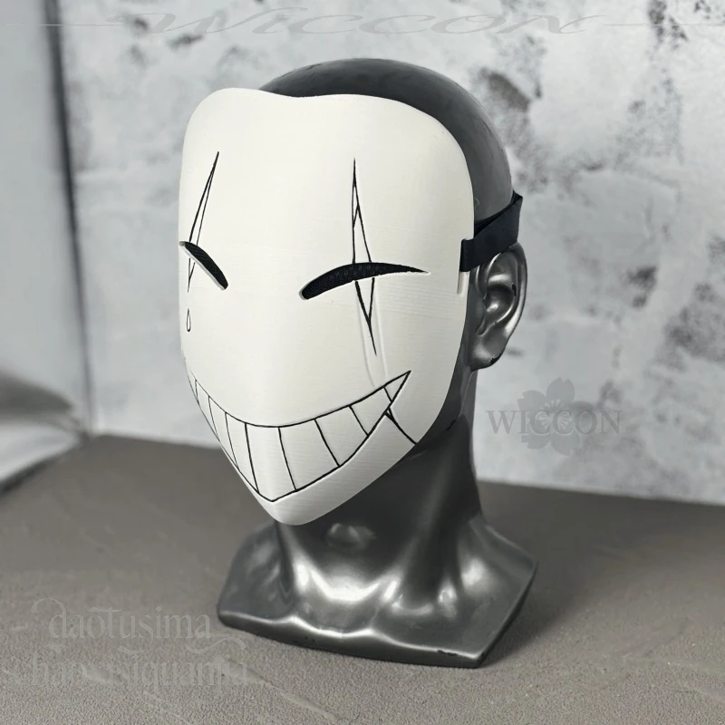 Anime Game The Freak Circus Cosplay Pierrot Horror Clown 3D Polylactic Acid Mask Props Accessories 코스프레 Halloween Christmas Cos view 3
