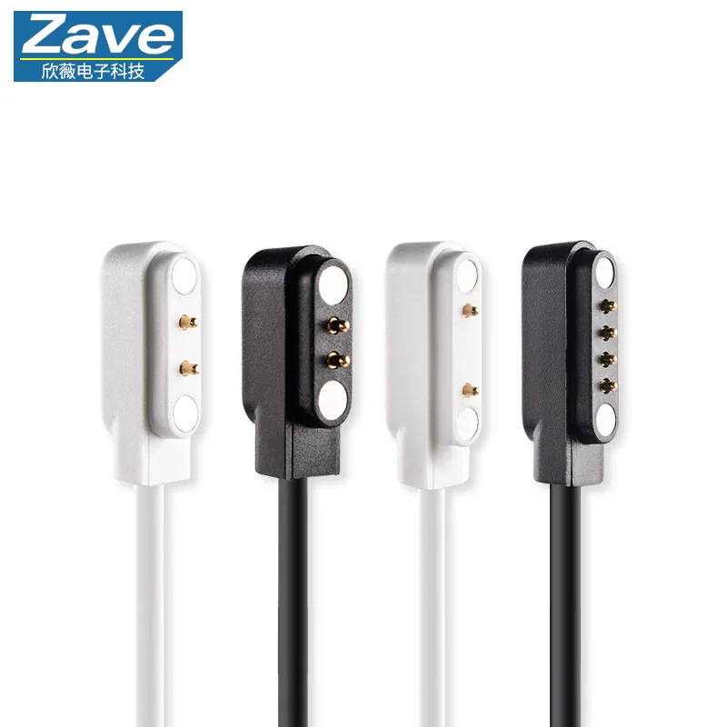 Original Charging Cable for Kids' Smart Watches, Universal Magnetic Data Cable with 2/4 Pins for Smart Bands & Watches