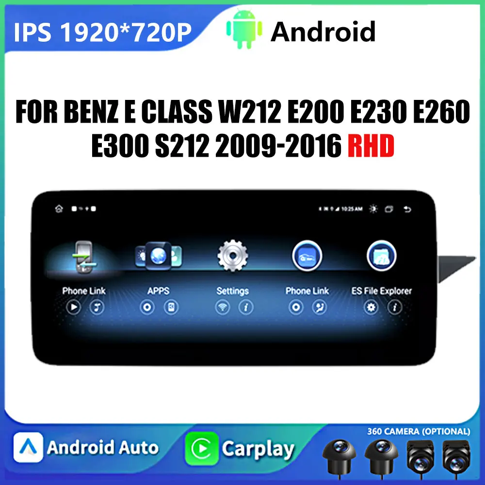 RHD For Benz E Class W212 E200 E230 E260 E300 S212 2009-2016 Car Android OS Car Radio Video Multimedia Player System DSP Stereo