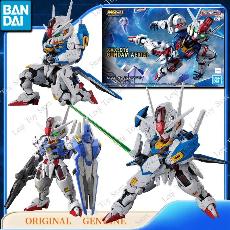 

Bandai оригинальные MGSD XVX-016 GUNDAM AERIAL, экшн-фигурки аниме, игрушки для мальчиков и девочек, детский подарок, сборная модель, украшения