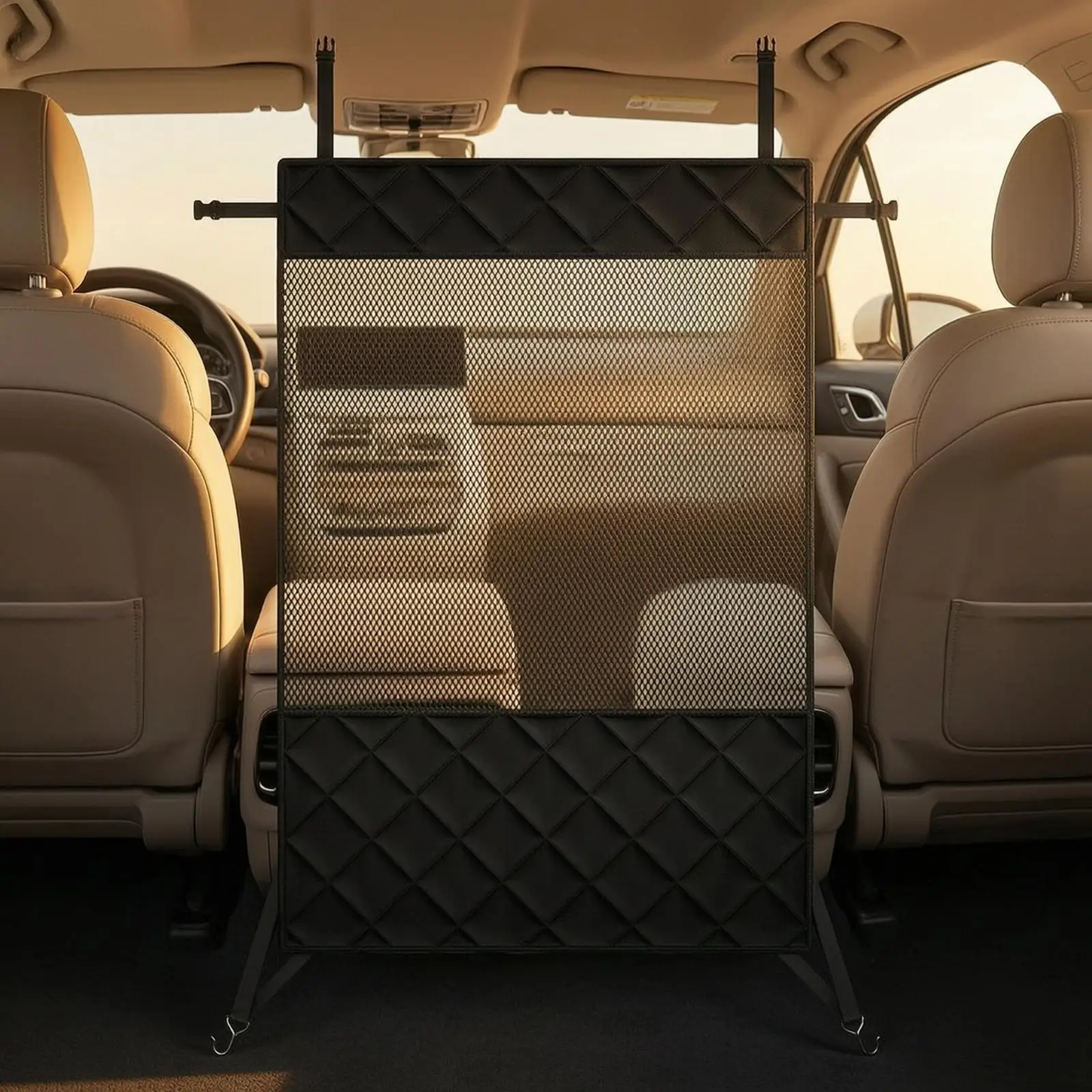 Car Pet Isolation Net Tool-Tool-Optional Divider Sturdy for Road Trips