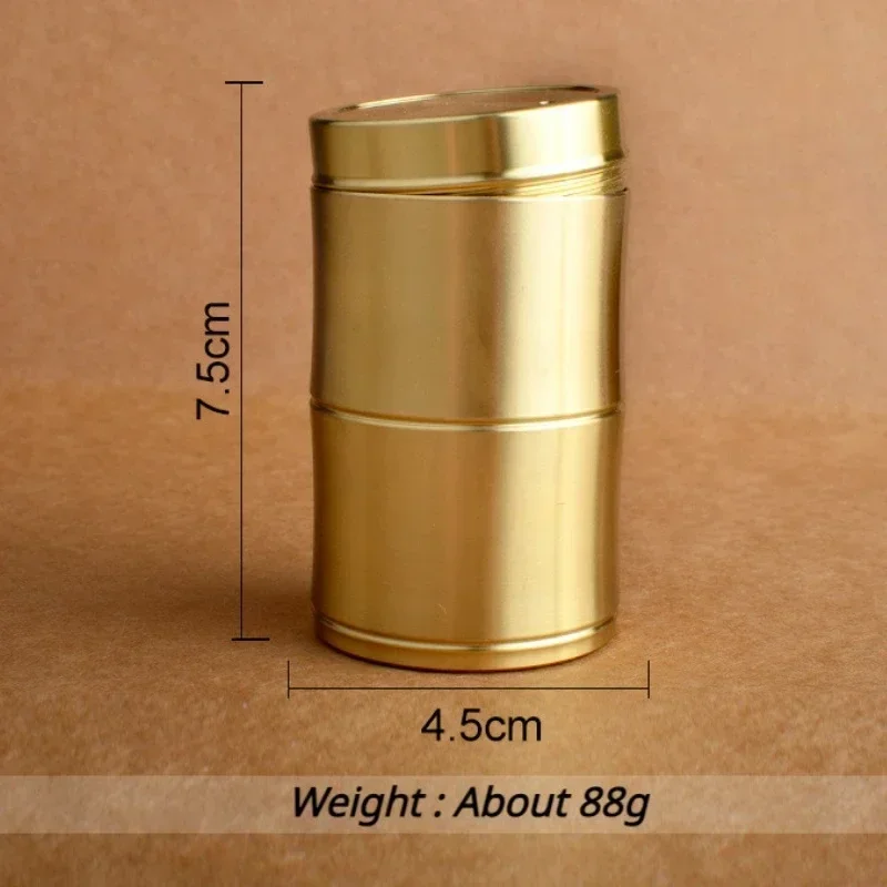 High-end Simple Practical Brass Toothpick Box Household Portable Hotel Restaurant Housewarming Gift