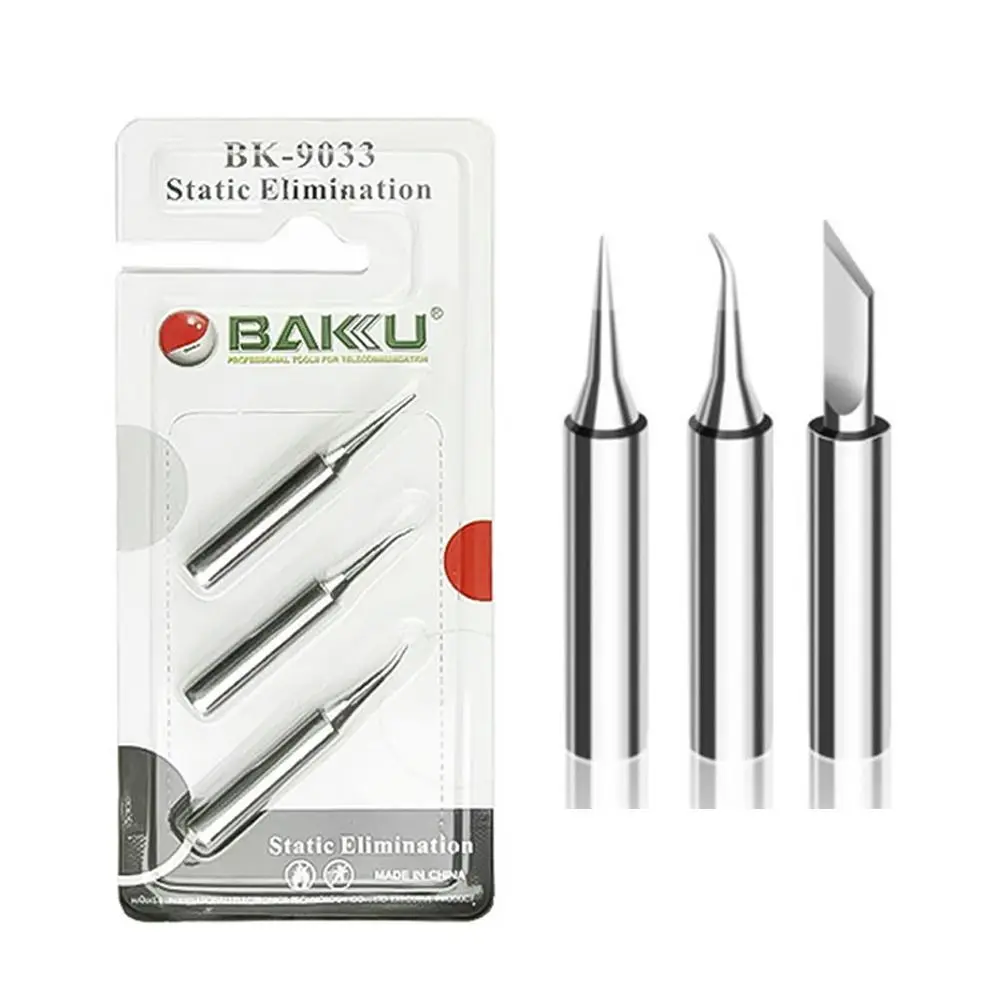 

BK-9033 Welding Tips 900M-T-I K S Lead Free Soldering Iron Head Searing Iron Tips for 900M 907 913 376 453 601D 878L