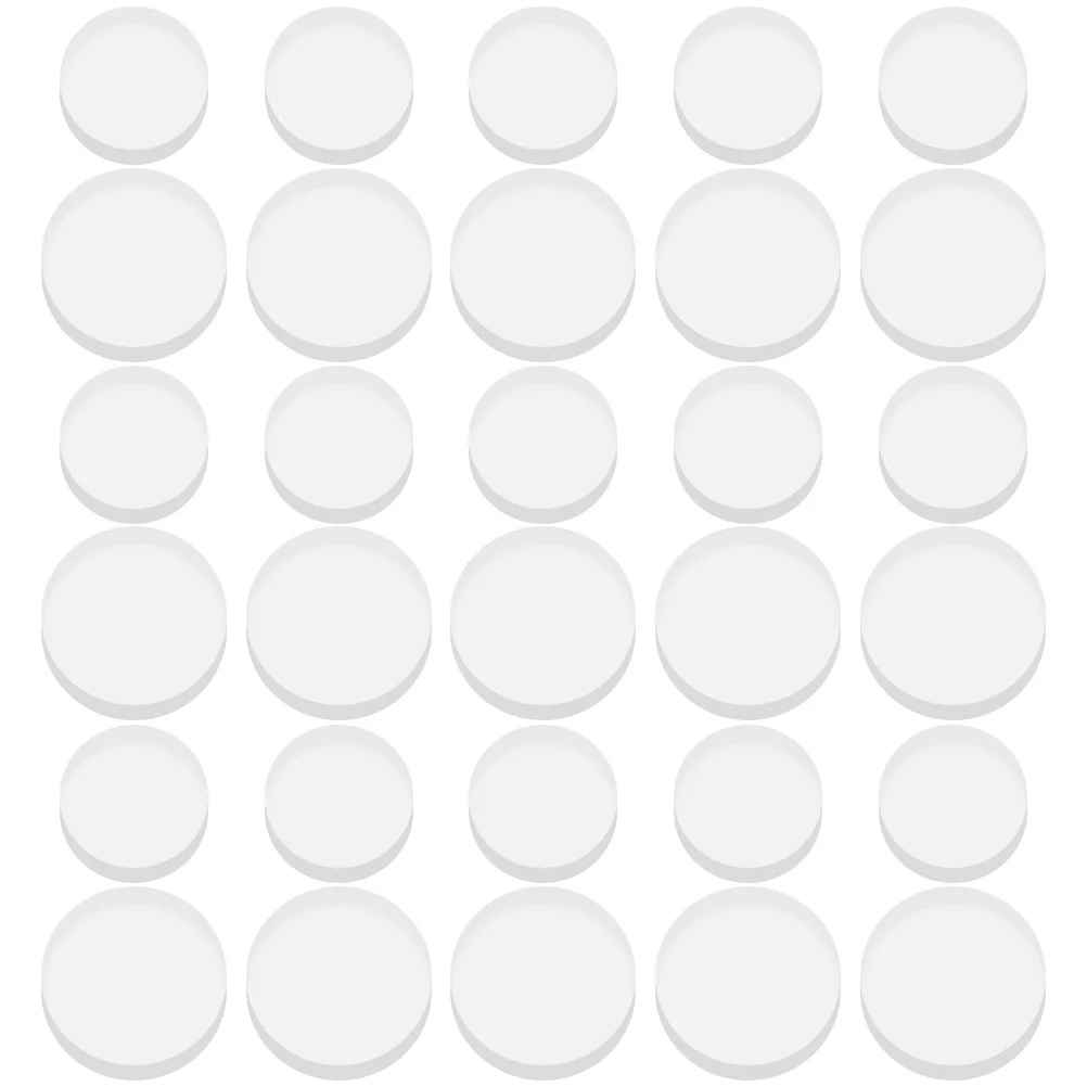 

Clear 8pcs Glass Table Bumpers Non Rubber Cushion Dots Furniture Protector Transparent Anti Skid Desk Spacers