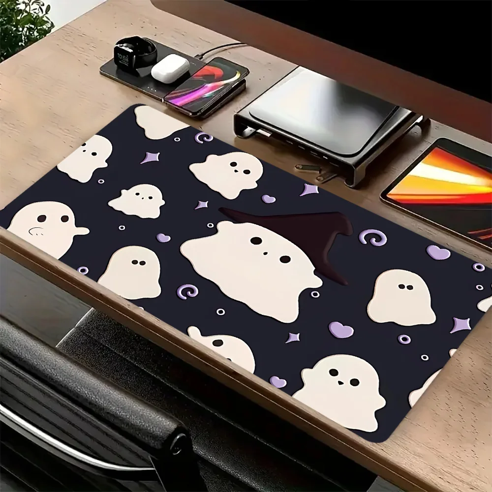Ghost Alas Mouse Nirkabel Alas Meja Alas Panas Aksesori Pc Gaming Alas Meja Kabinet Gamer Alas Meja Alas Mouse Keyboard Xxl