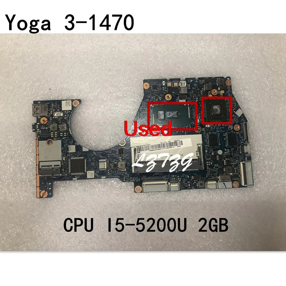 

Используется для Lenovo YOGA3 14 YOGA 3 14 материнская плата для ноутбука I5-5200 SWG NM-A381 FRU 5B20H35687 5B20H35597