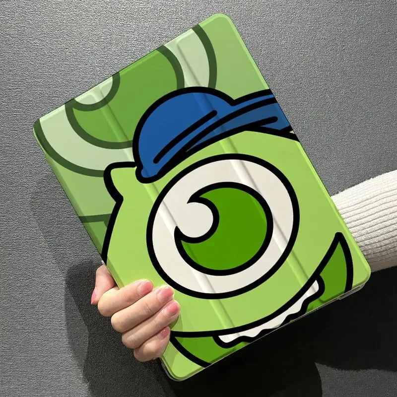 Monsters University Mike Wazowski Tablet Case For iPad Mini 4 6 Air 4 5 iPadPro 11 2021 12.9in Disney Silicone Protective Cover