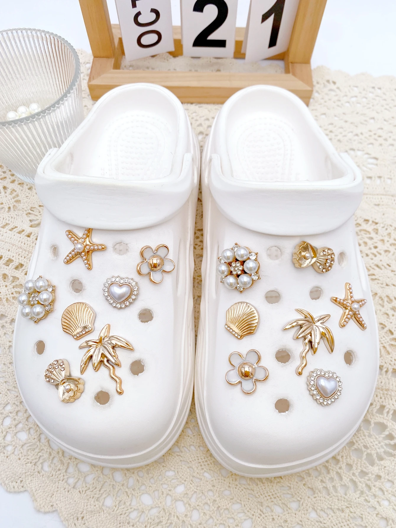14-piece shoe decoration DIY casual shoe decoration - An interesting and versatile way to personalize your footwear