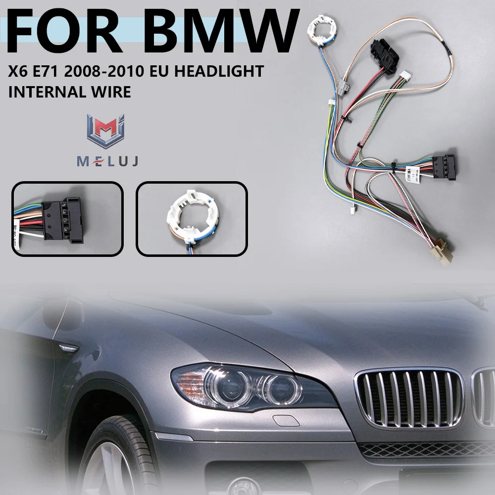 For BMW X6 E71 2008-2010 EU Headlight Internal Wire Harness Replacement