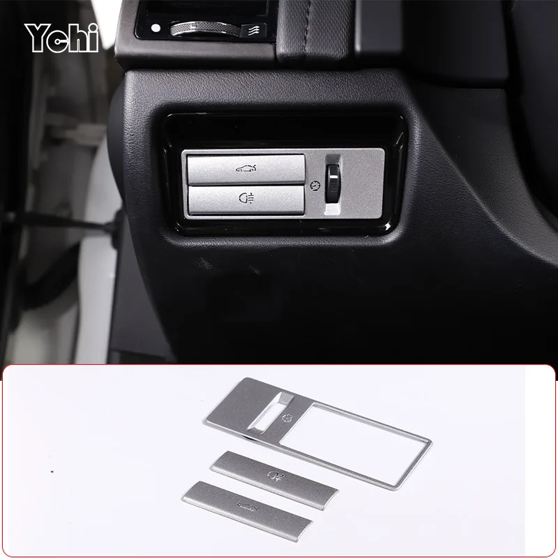 

Stainless Steel Silver For Jaguar XF XJ 2009-2015 Car Interior Tailgate Switch Button Decorative Sticker Car Accessories