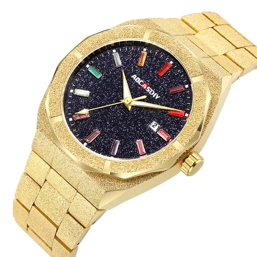 Imagen 2 del producto Relojes de lujo para hombres de negocios, relojes de pulsera de cuarzo con fecha automática, reloj masculino con manecillas luminosas, reloj Masculino