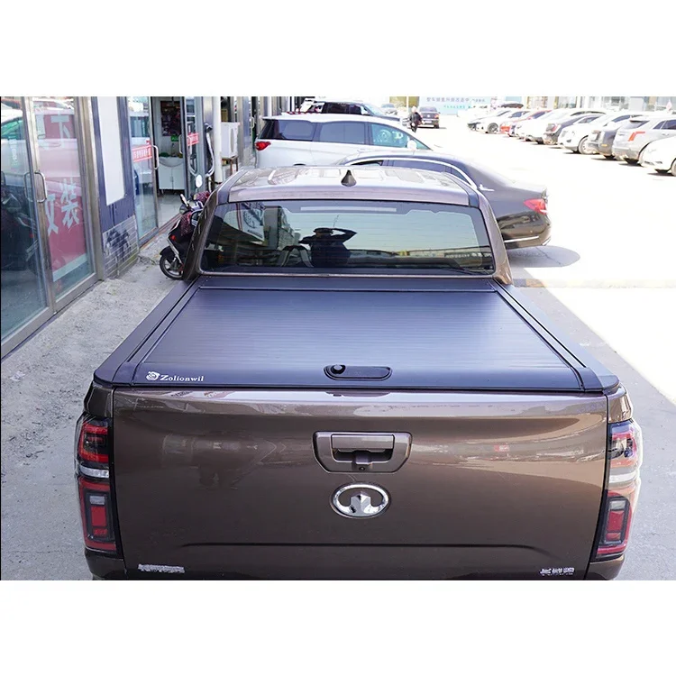 

Aluminum Hard Retractable Manual Tonneau Covers Pickup Bed Cover For Great Wall GWM POER Short Bed(Without Gantry)