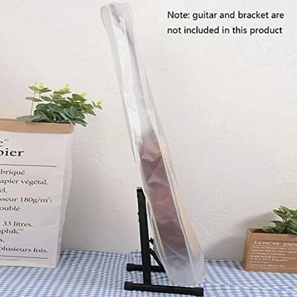 Guitar Dust Cover Bass Musical Instrument Waterproof Cover All-inclusive Cover Translucent Frosted Wood Electric Folk Guita Q0S6