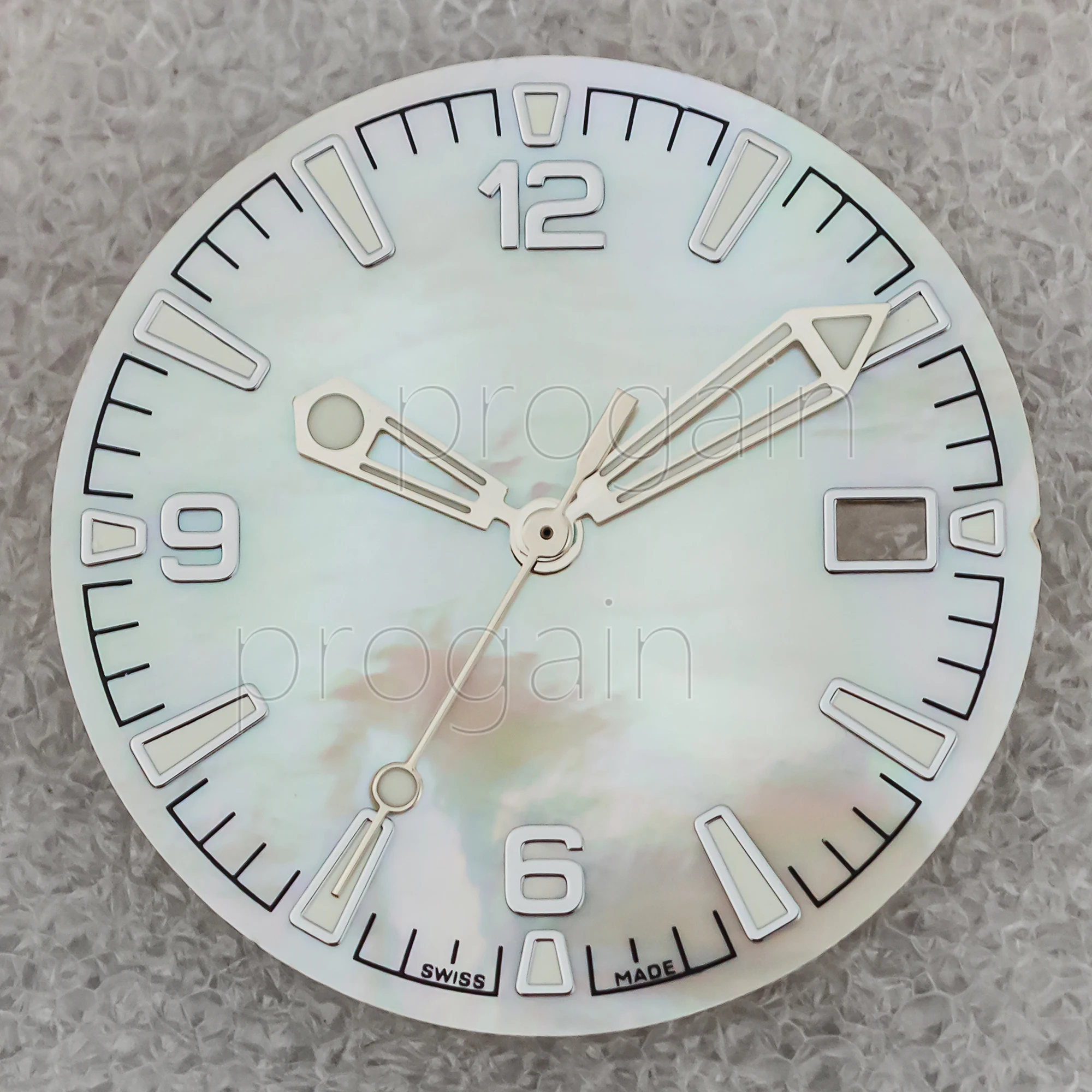 31mm Watch Dial Shell Dial NH35 Dial Green Luminous Dial for Seamaster 300 Dial fit NH35 NH36 Mechanical Movement Parts