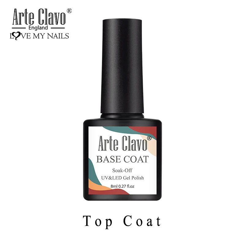 ArteClavo 8ml Matt Top Gel Base Coat Foundation Primer Magic Gel Nagellak Lak Nail Art Manicure Vernis Alles voor manicure