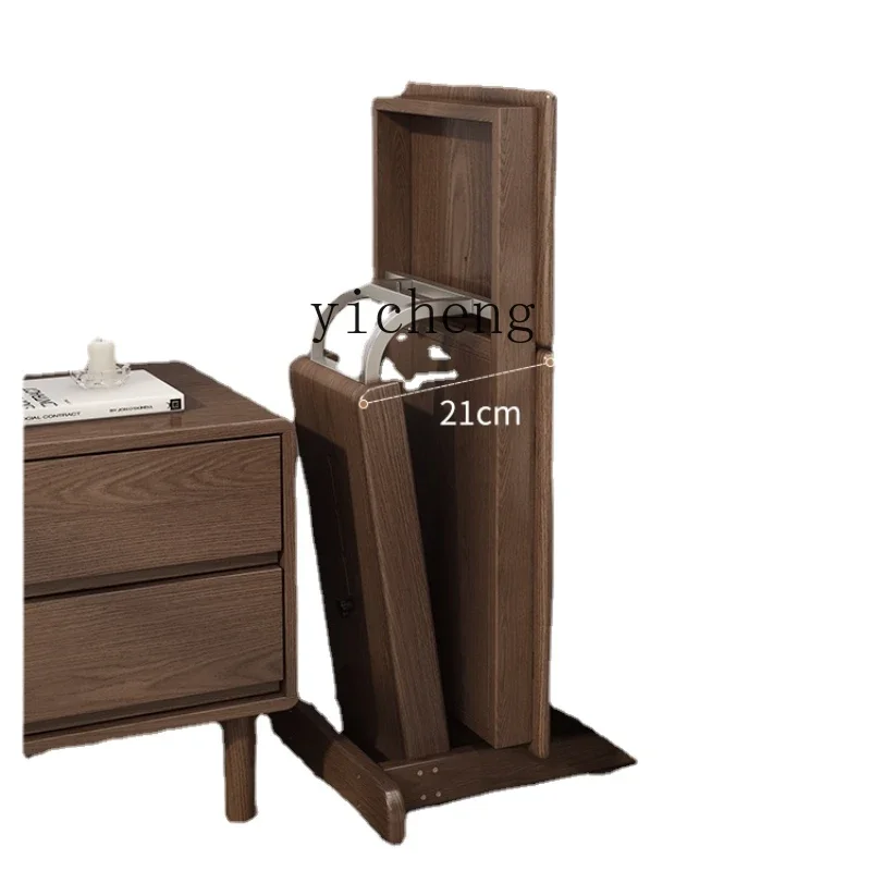 ZC Bedside Table Removable Foldable and Hoisting Laptop Solid Wood Desk Lazy Sofa Side Table on Bed Small Table