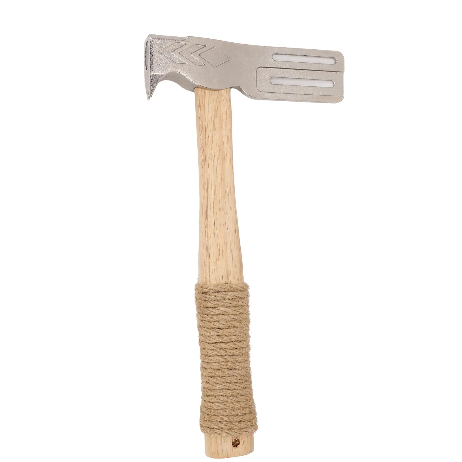 Hatchet para techos con cara magnética, mango de madera, martillo para techos magnético, seguro, multifuncional, antideslizante para instalar clavos para techos