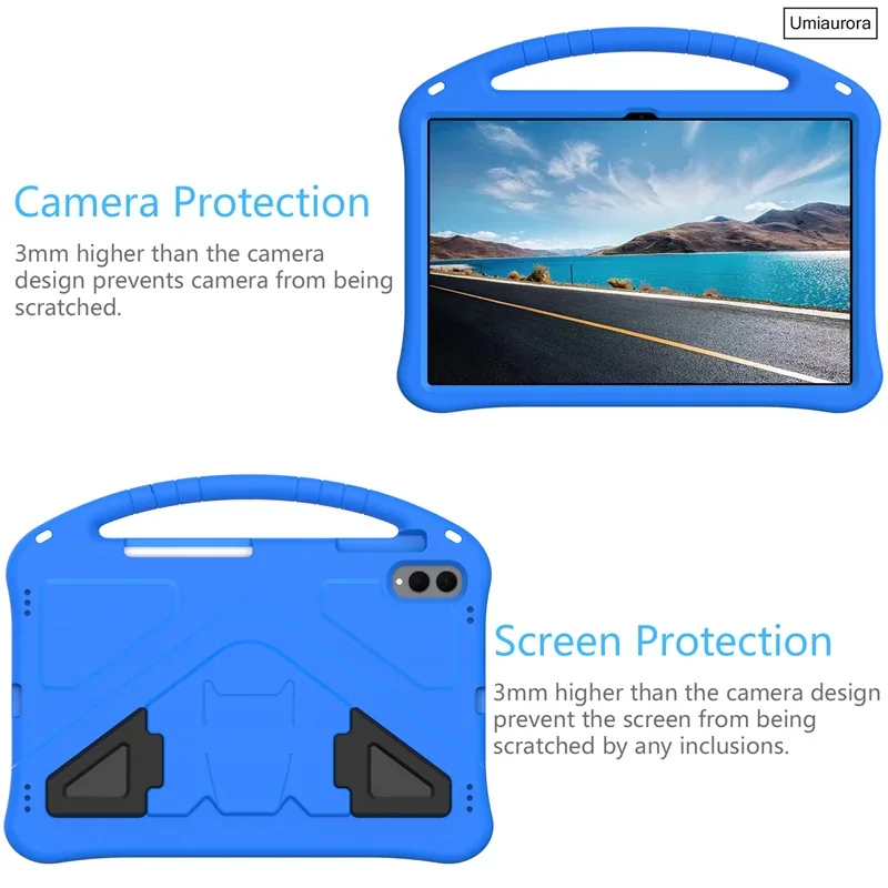 For Samsung Tab S8 S9 S10 S11 Ultra 14.6 inch SM-X930 X936B X920 X910 Kids Portable Shockproof EVA Foam Tablet Case Stand Funda 3